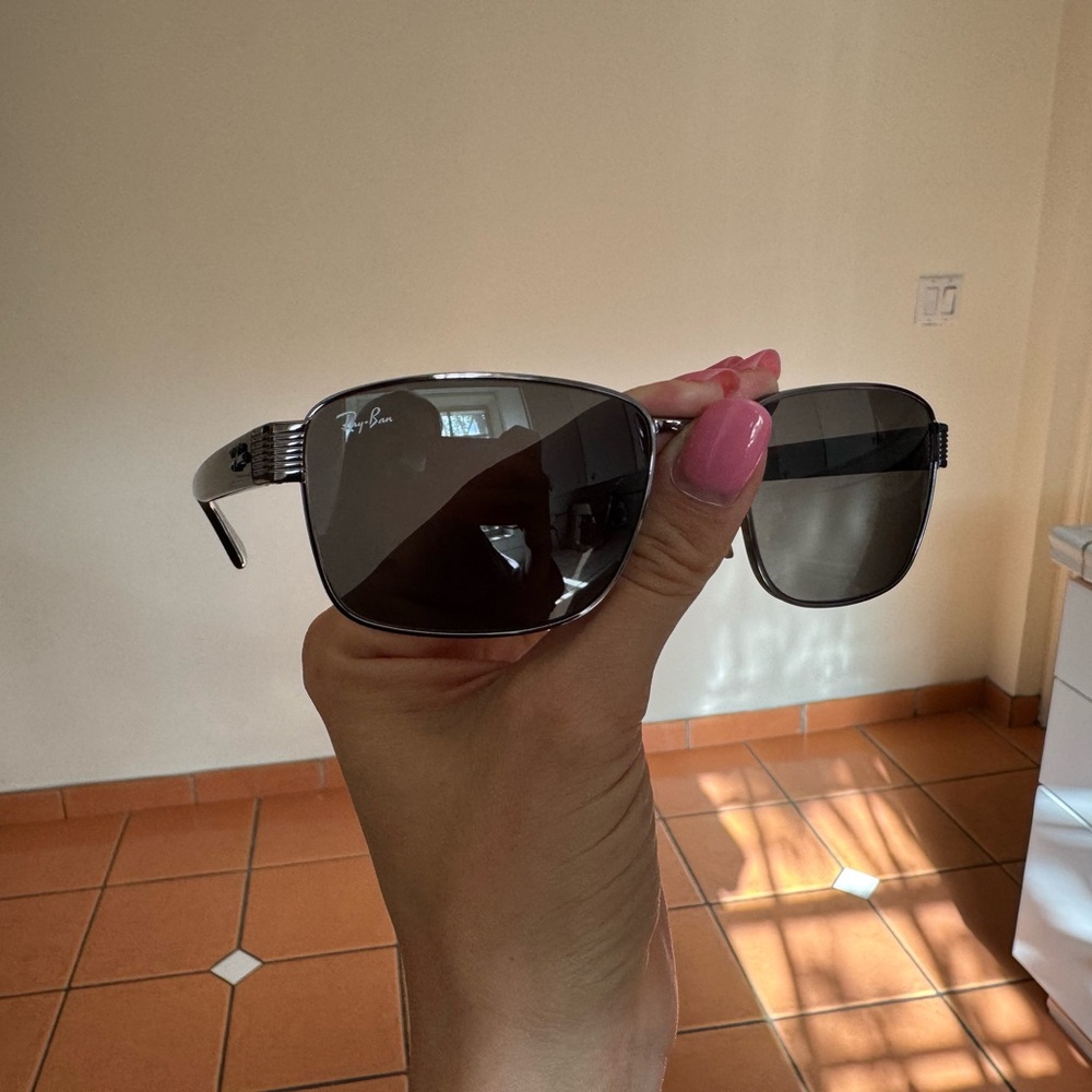 Ray-Ban Silver and Black Sunglasses